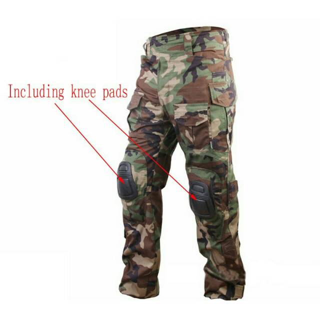 Combat Pants Import Model Emerson G3; Celana Tempur Tactical PDL BDU Airsoft Frog Woodland Multicam