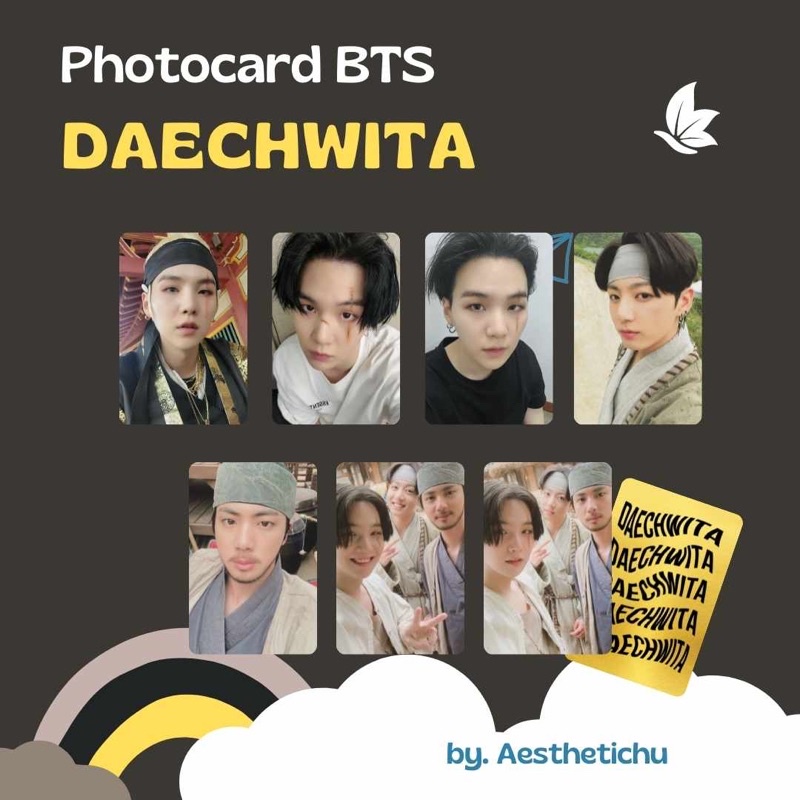 PHOTOCARD BTS DAECHWITA SUGA AGUSTD (FANMADE)