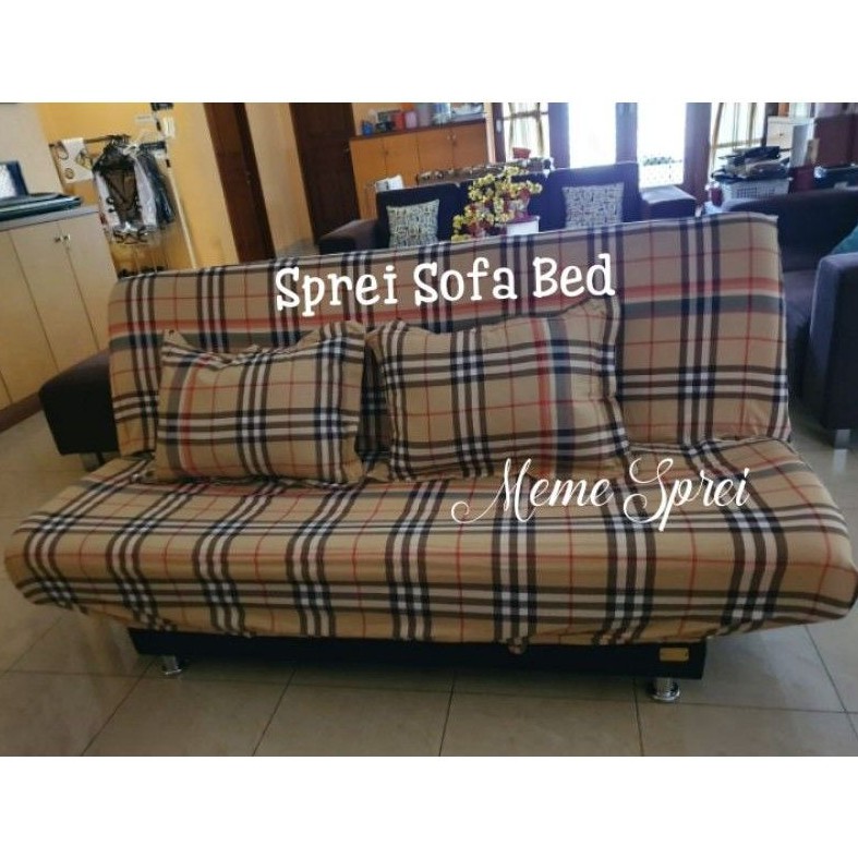 Sprei Sofa Bed dengan karet keliling full