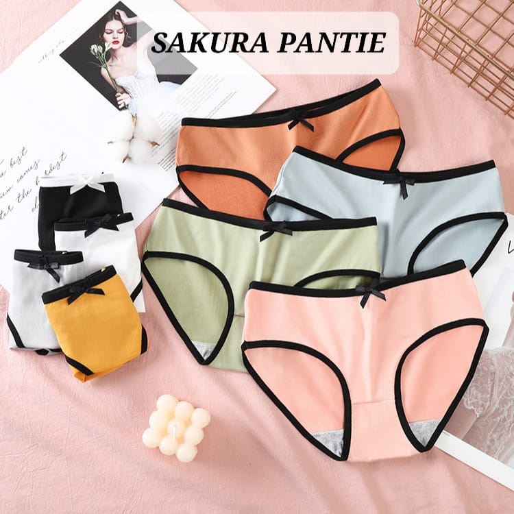 SAKURA PANTIE CELANA DALAM REMAJA ABG DEWASA WANITA KOREA IMPOR NOT SOREX BAHAN KATUN IMPOR