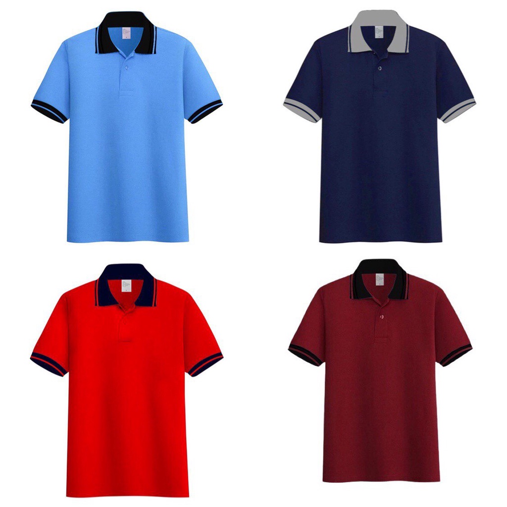 NEW official - KAOS POLO SHIRT LENGAN PENDEK // KERAH KOMBINASI / Kaos kerah / kaos polo / poloshirt