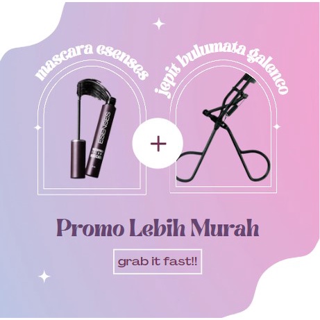 `ღ´ PHINKL `ღ´ [ESENSES] esenses mascara evany waterproof maskara hitam + galenco pelentik bulu mata