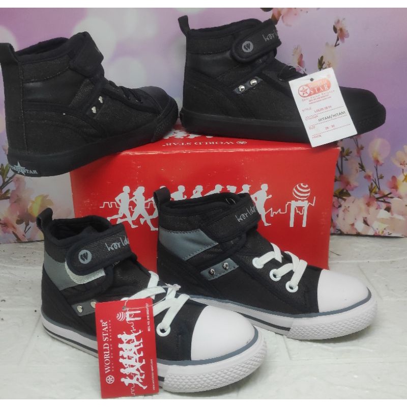 SEPATU ANAK WORLD STAR 26-30 &amp; 31-35 buat sekolah dan gaya juga Bagus harga murah meriah