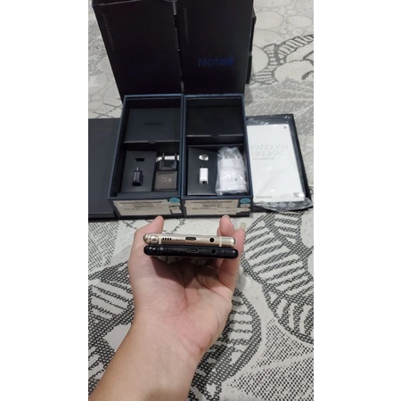 Samsung bekas second Note 8 dual sim fullset mulus shadow sein resmi