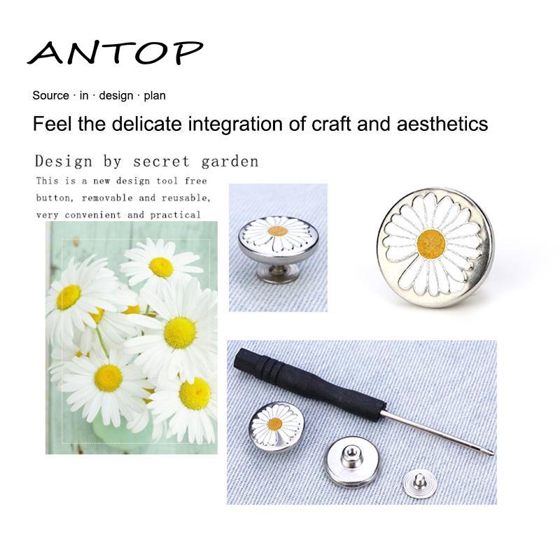 Kancing Metal Universal Tipe Sekrup Dapat Dilepas Untuk Celana Jeans