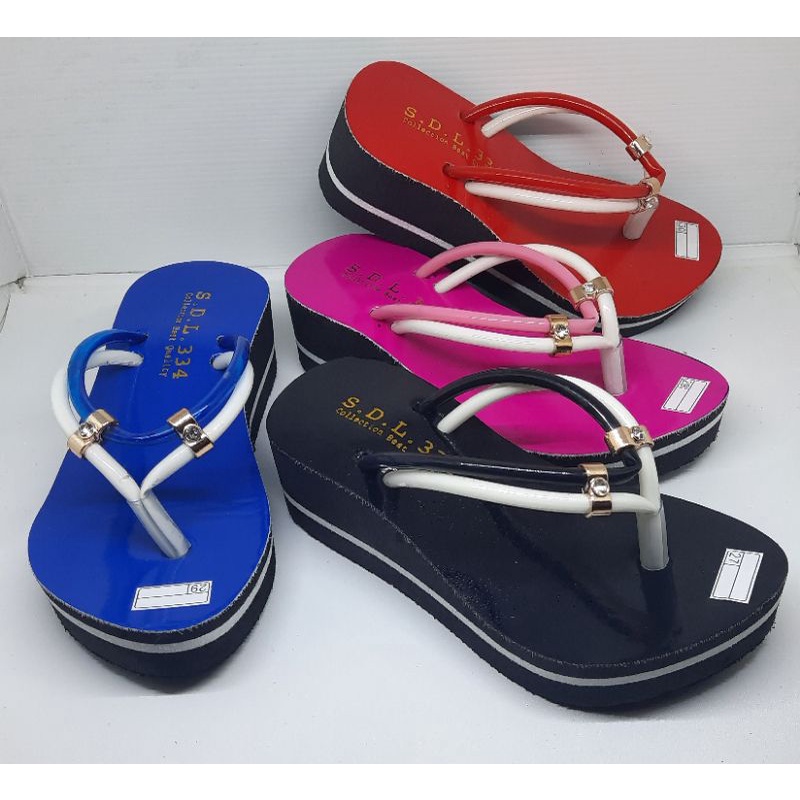 sandal wedges anak jepit D2 selang 26/35