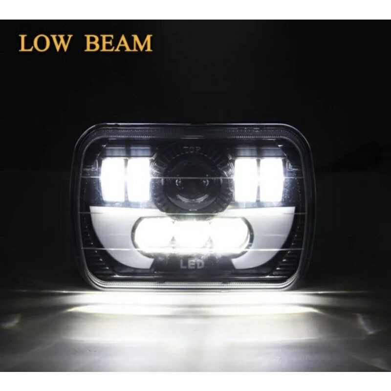 Lampu Daymaker kotak LED 7 inch Jeep Katana Feroza L300