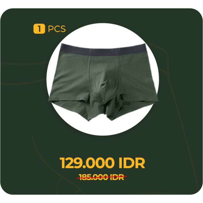 Zerofeelman zero feel man original celana dalam pria sejati boxer nyaman lembut inner pants