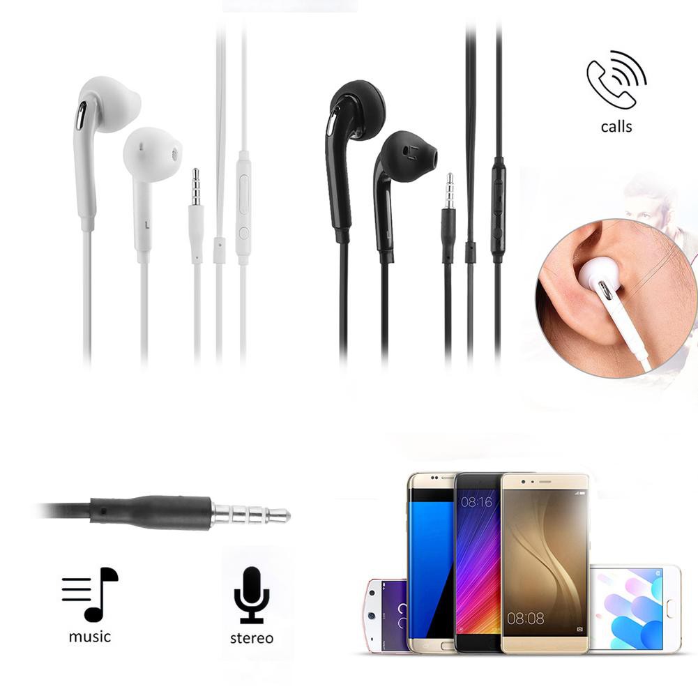 ALLOET Flat 3.5mm Aux Wired Earphone Earpiece In Ear Earbuds Headset Headphone for S6 Note4 Android