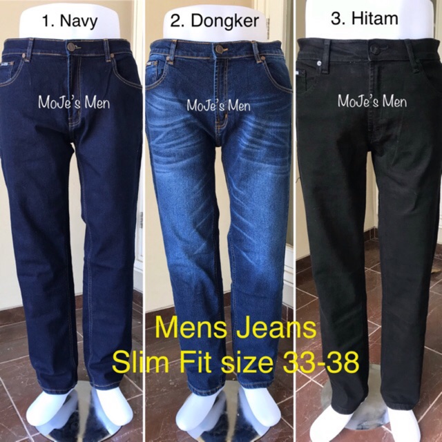 Celana Jeans Pria Slim Fit Big size 33-38 / Jeana Pria Slim Fit / Jeans Pria ukuran besar