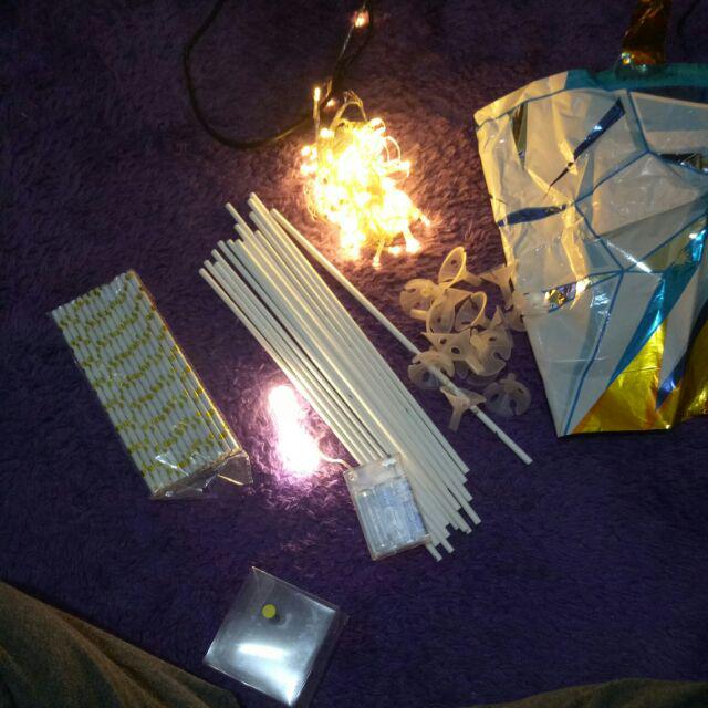 Paper Straw / Sedotan Kertas Gold Edition / Sedotan Hbd Ulang Tahun