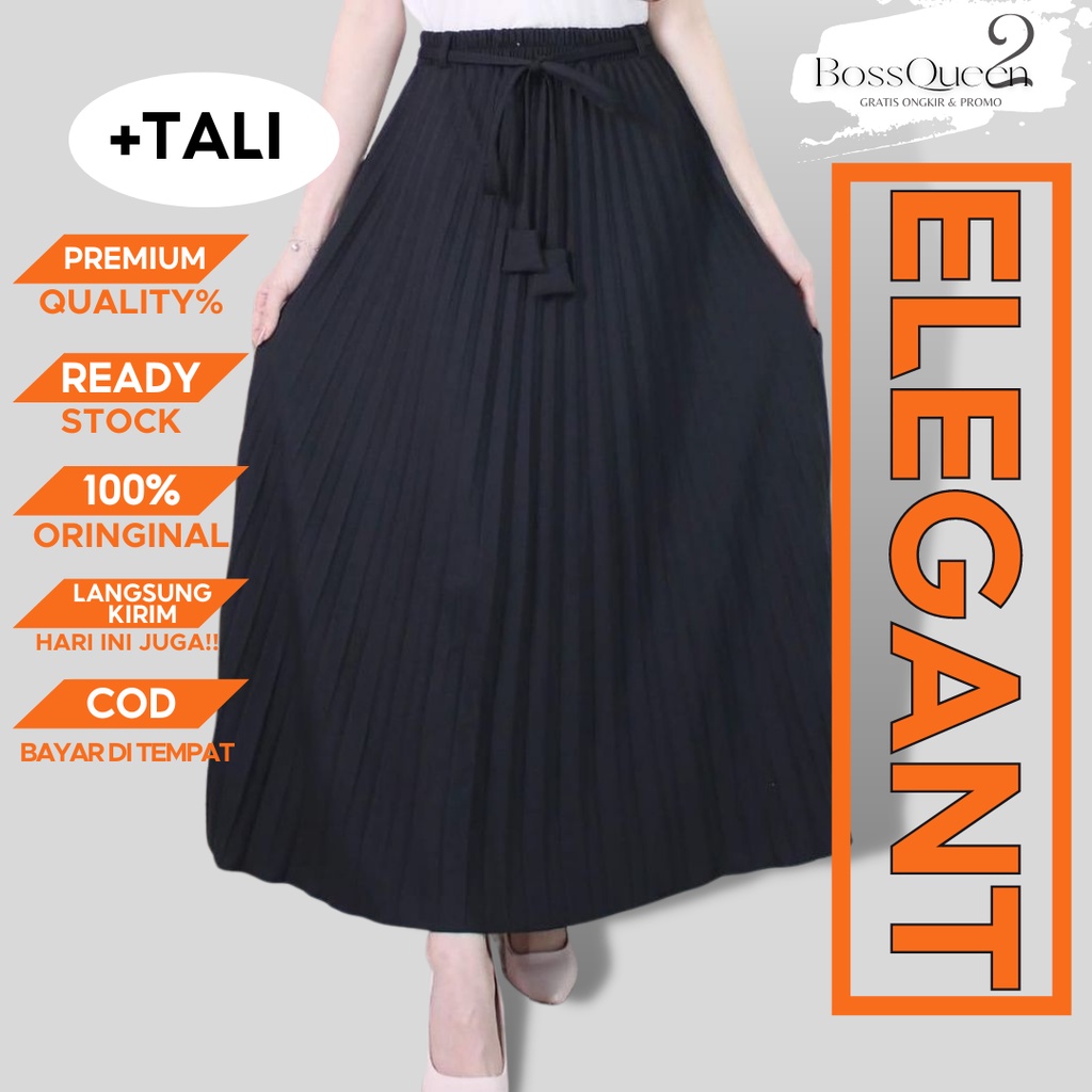 ROK PLISKET PRMUIM TALI/pleated skrit tali premiun 100% hyget/ rok hyget tali cute