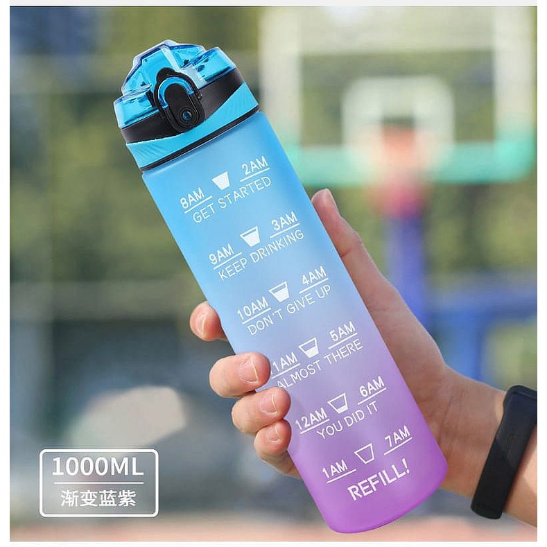 Botol Minum Tritan 1 Liter Import BPA Free Viral Botol Minum Lucu