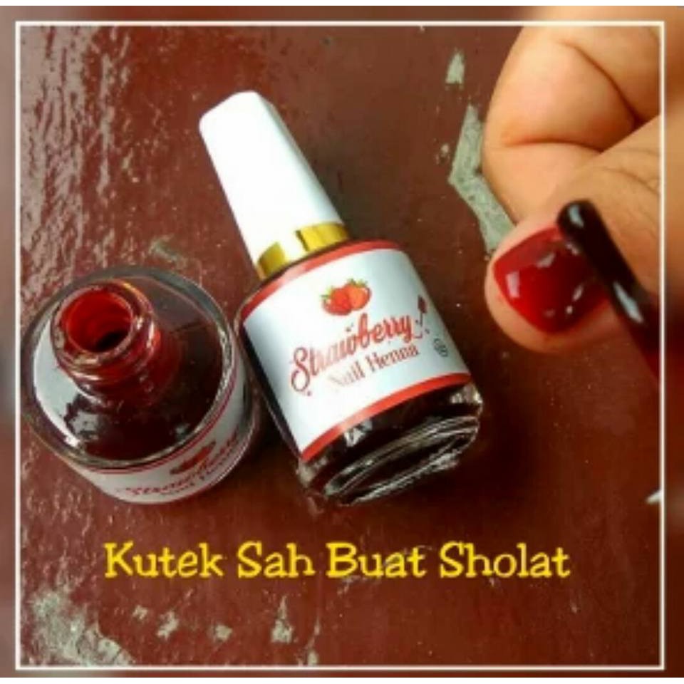 COD Bayar Di Tempat I Kutek Henna Red Zahra Nail Polish Nail Art