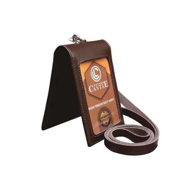 

[[COD]] Name Tag Id Card Holder Double Magnet Tali Kulit Karyawan Pegawai MURAH Kode 952