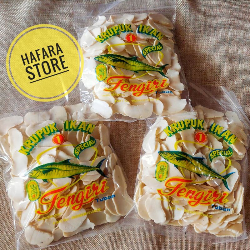 

2Xbtygneal Sakha Snack ) Hafara_Kerupuk Ikan Tengiri Cap Guci Toak Khas Tuban 250Gr
