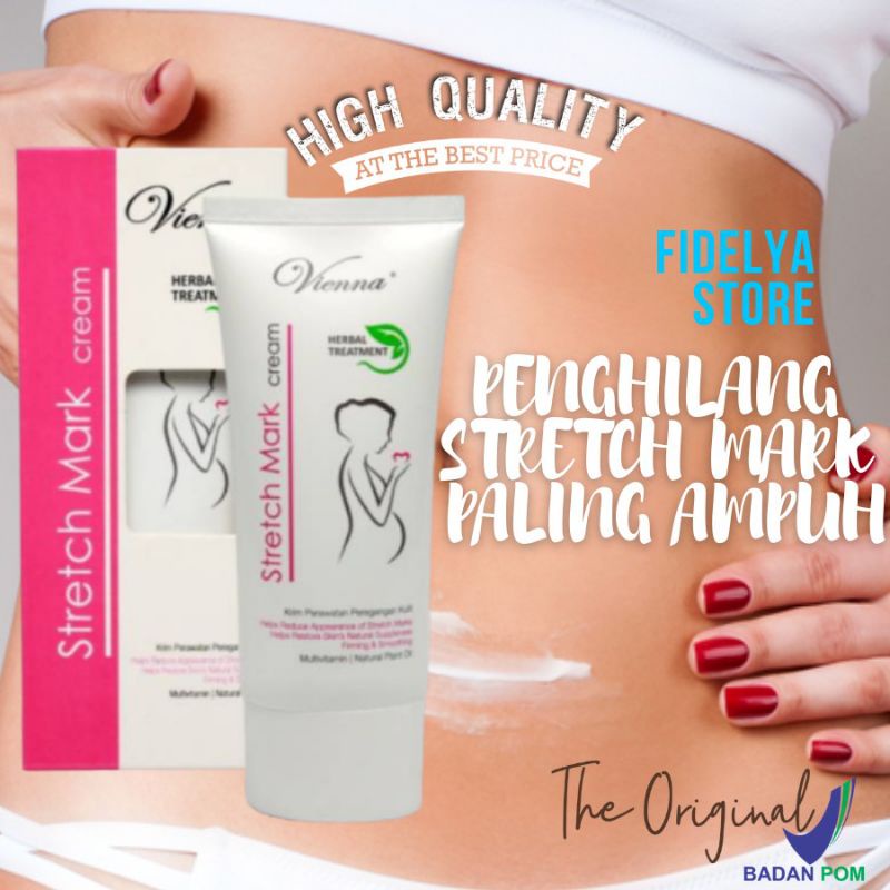 [rumahbayipdg] Vienna cream ORIGINAL penghilang Stretch Mark/Garis perut /selulit