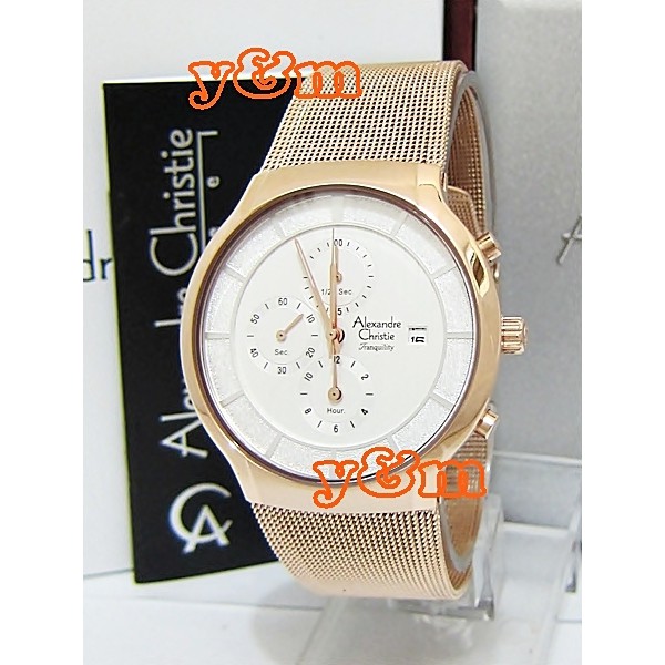 Jam Tangan Pria Alexandre Christie AC 6245 MC FRG Original Stainless