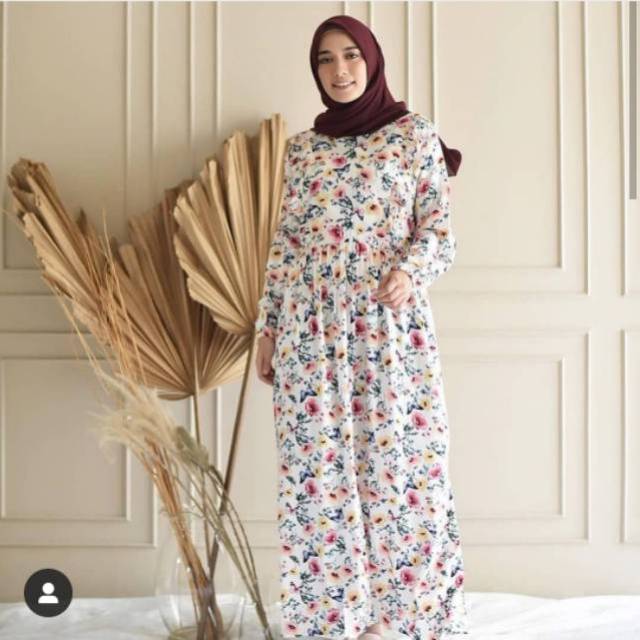 Bian Dress Summer & Mix Floral By CallandaHijab (busui)