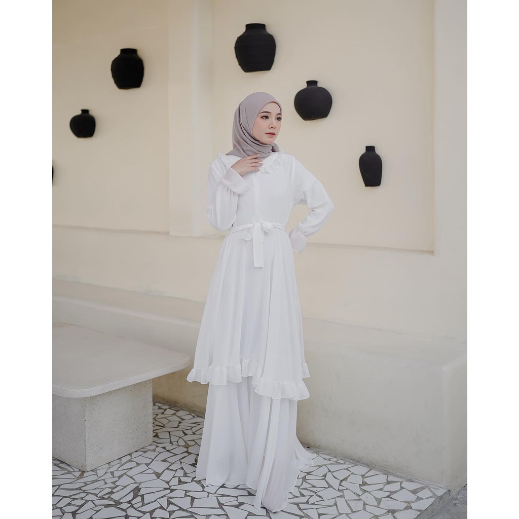 Azima Dress dewasa terbaru kekinian hits harga promo bahan ceruty babydoll lapis full asahi allsize