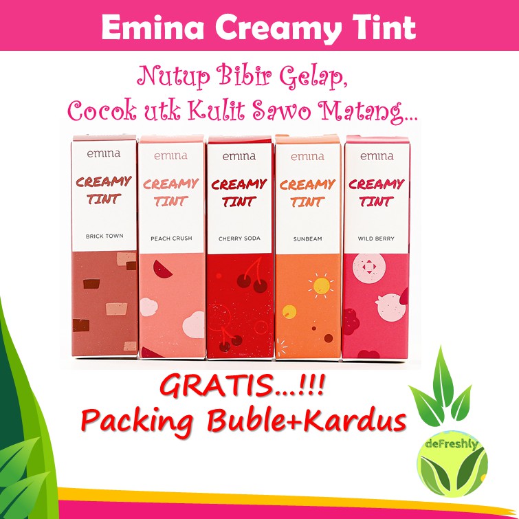 EMINA Creamy Tint - emina creamytint lip tint BPOM ASLI Original