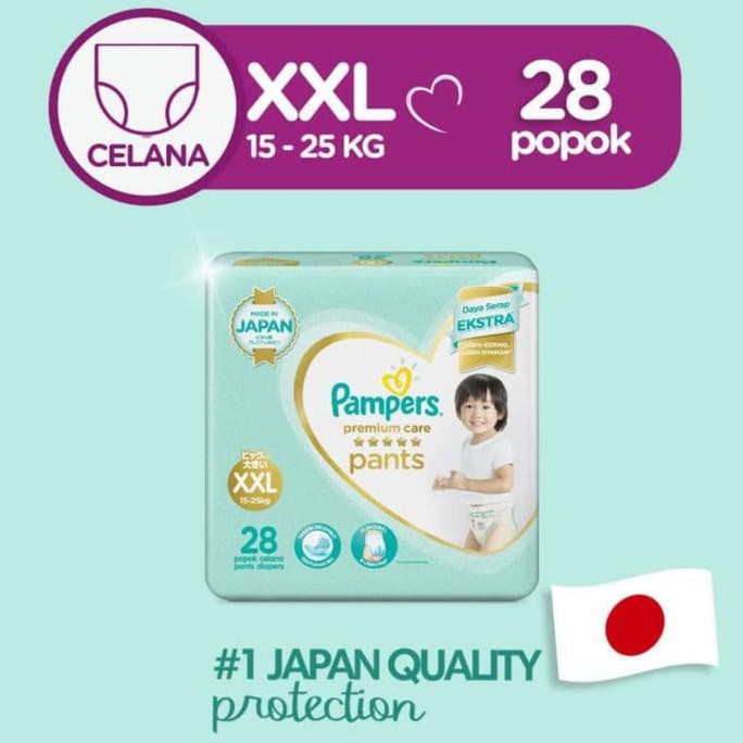 Jual Pampers Premium Soft XXL 28 Premium Care XXL28 | Shopee Indonesia