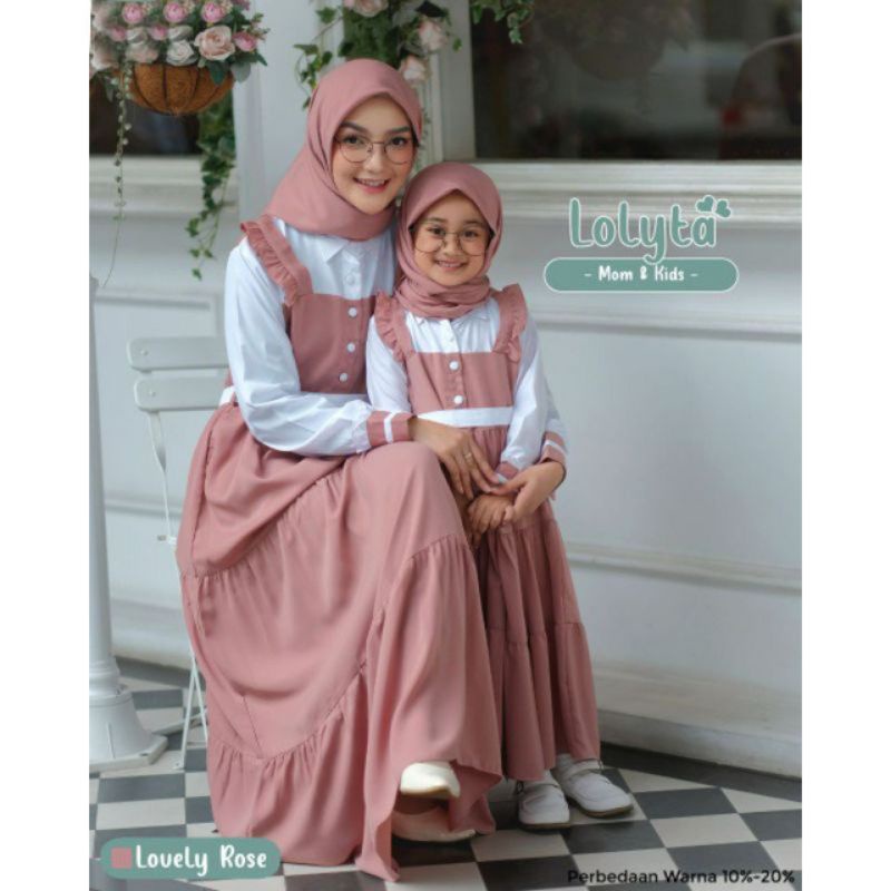 GAMIS DRESS LOLYTA/GAMIS MOM AND KIDS/GAMIS COUPLE TERBARU/GAMIS ANAK PEREMPUAN/DRESS TERLARIS