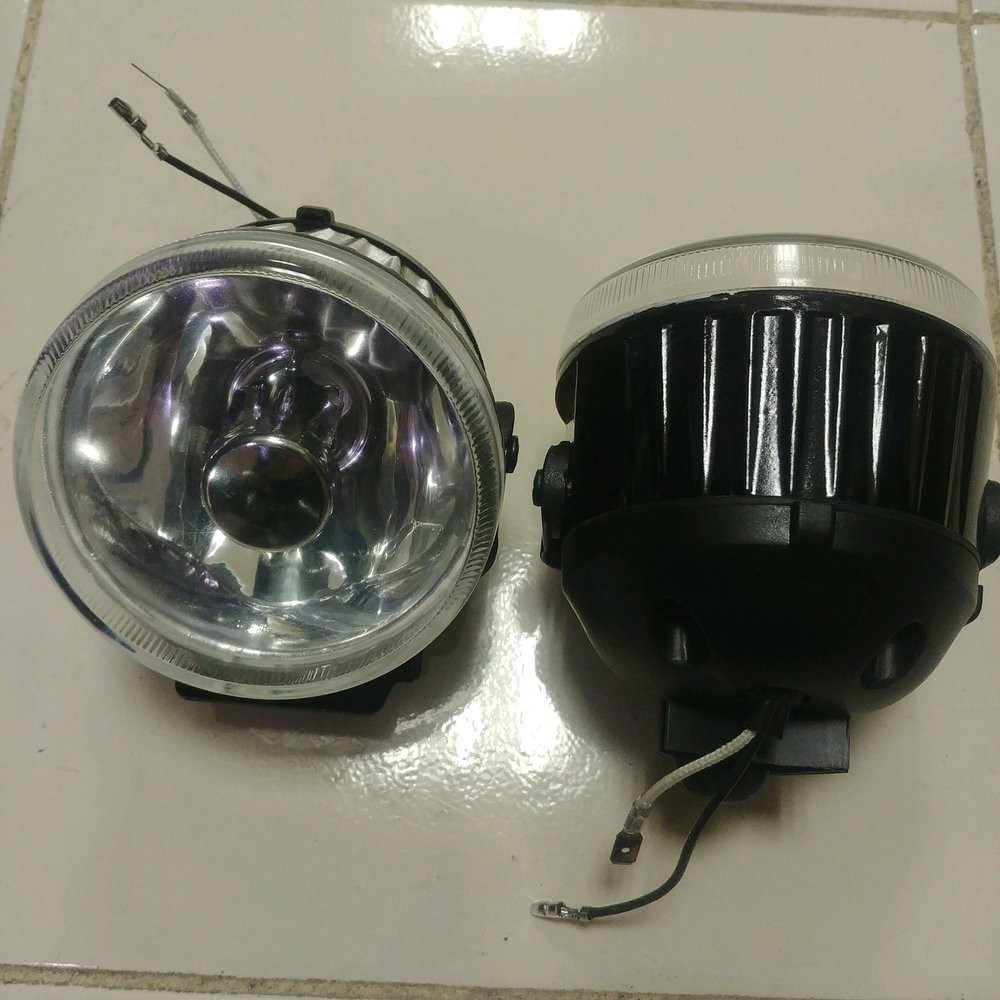 foglamp lampu SOROT kabut BUMPER DEPAN MOBIL MODIFikasi isuzu panther new touring BULAT UNIVERSAL