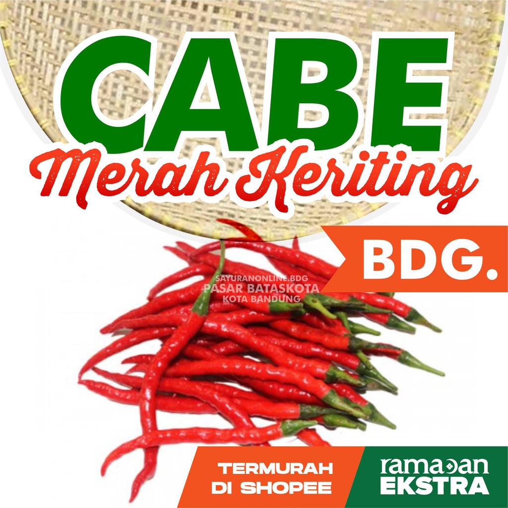 

CABAI MERAH KERITING / CABE KERITING SAYURAN SEGAR FRESH BANDUNG