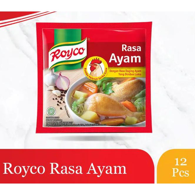 

Aneka Snack Royco Bumbu Penyedap Makanan Rasa Kaldu Ayam 12 Sachet @9 gram