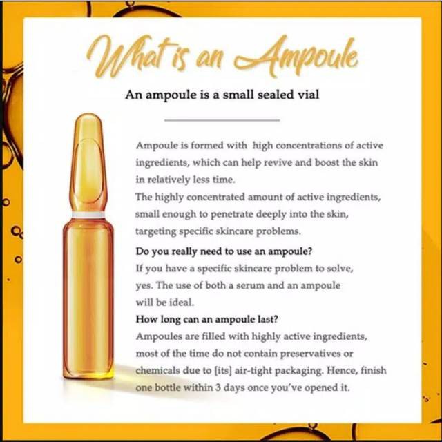 Cindynal Skin Menu 1 Ampoule Serum Hyaluronic Acid Vitamin C satuan