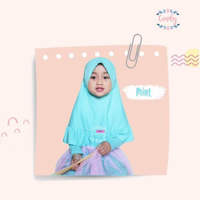 Jilbab Jersey Anak 1-5 Tahun I Jilbab Rempel Anak I Baju Muslim Anak Perempuan