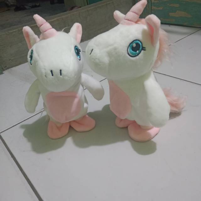 Boneka kuda poni lucu bisa jalan dan menirukan suara kita