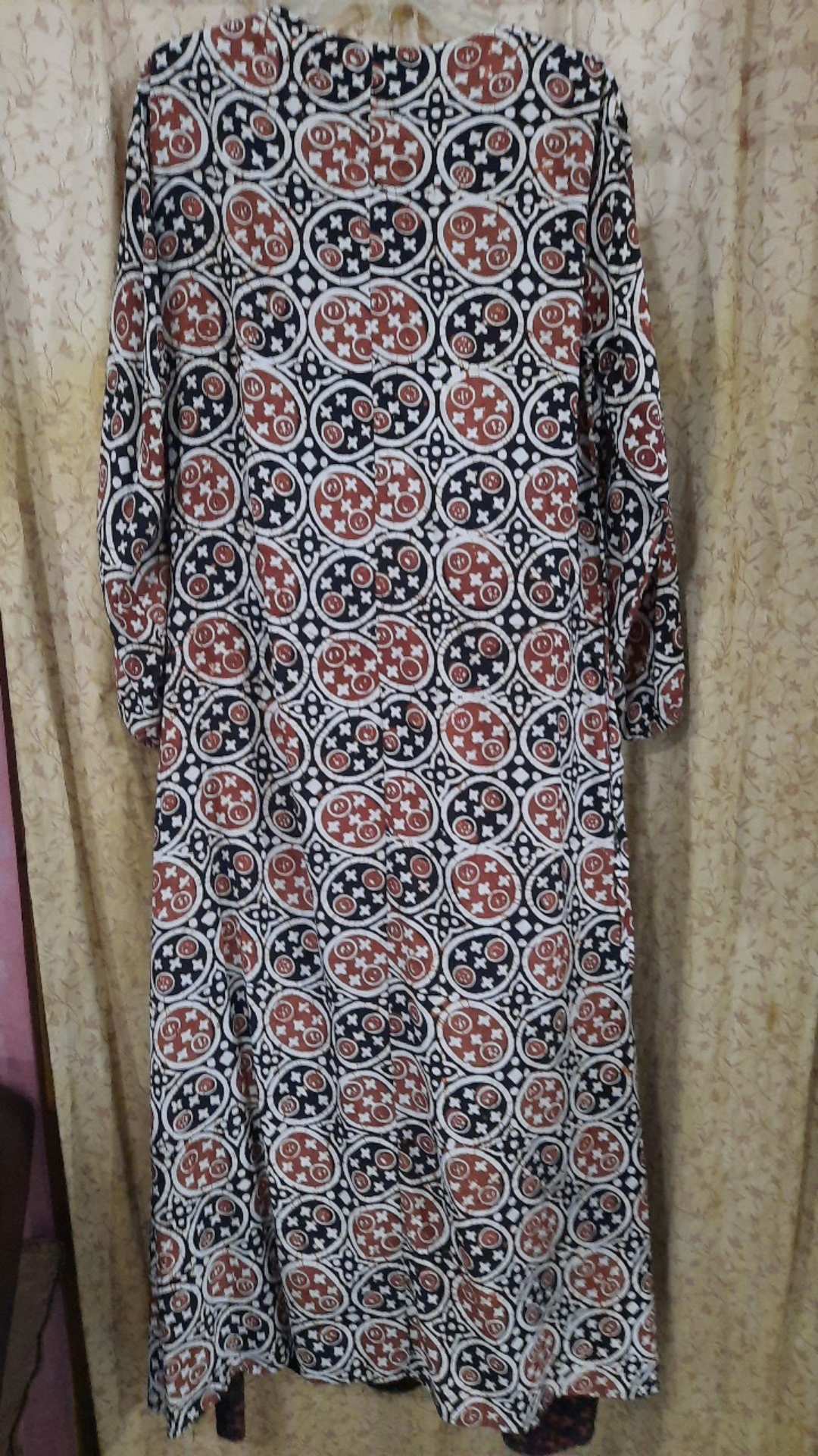 Longdress Premium Abstrak Malam Batik Cap Gamis Rayon Busui Bumil Pilih Motif