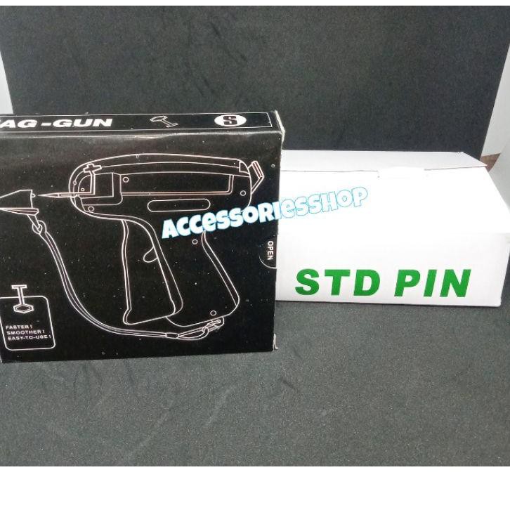 

➣CYV promo tag gun merah(alat tembak label)+1box Refill tag pin(5000pcs) ✱ ≛ ¯