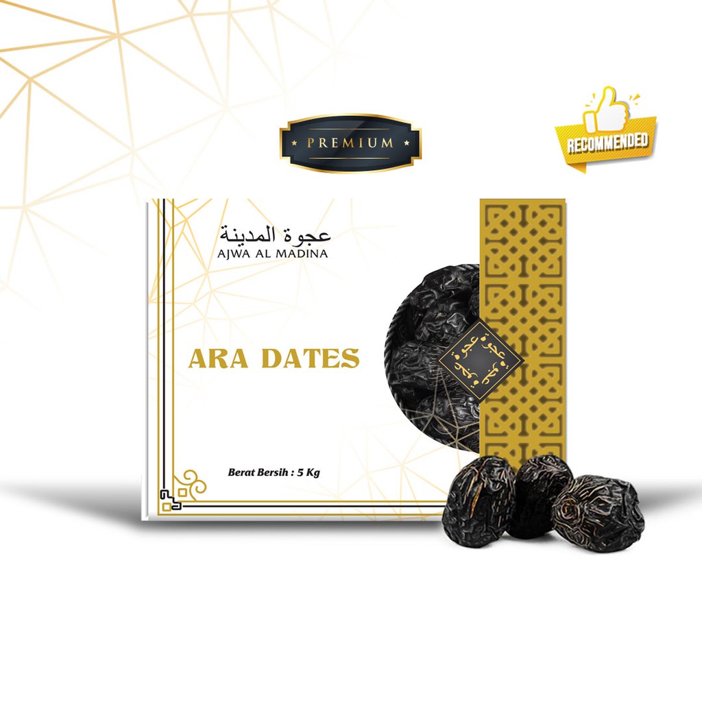 

Kurma Ajwa ARA DATES Asli Premium KEMENTRIAN 5kg TERJAMIN