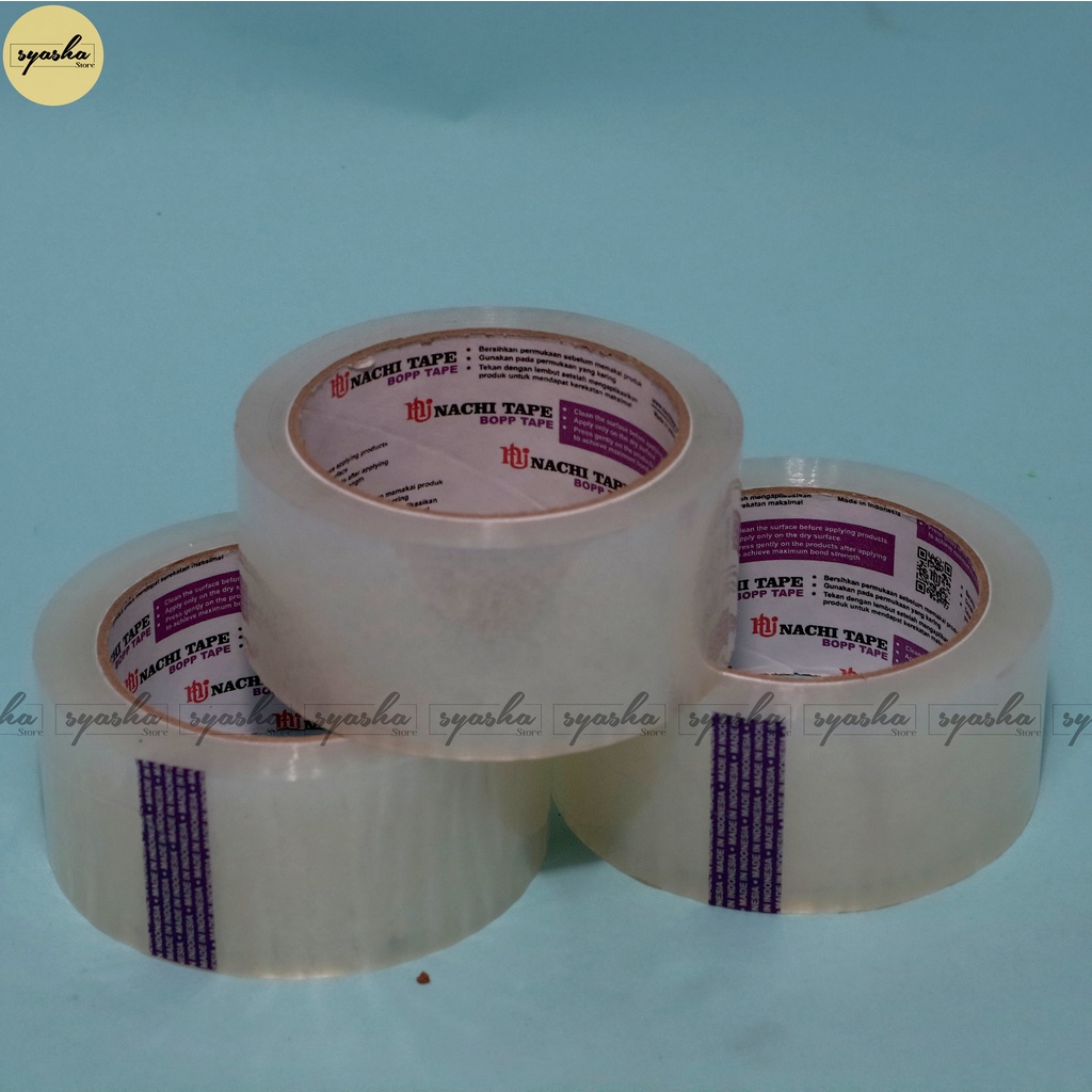 

Isolasi Bening Putih Transparan Kuat Nachi Tape Perekat Paket