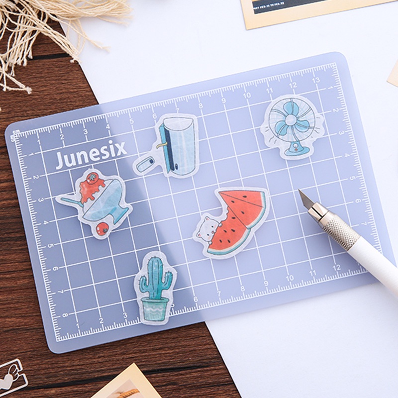 Japanese PVC Translucent Cutting Board Handbook/Washi/Tape DIY Cutting Mats