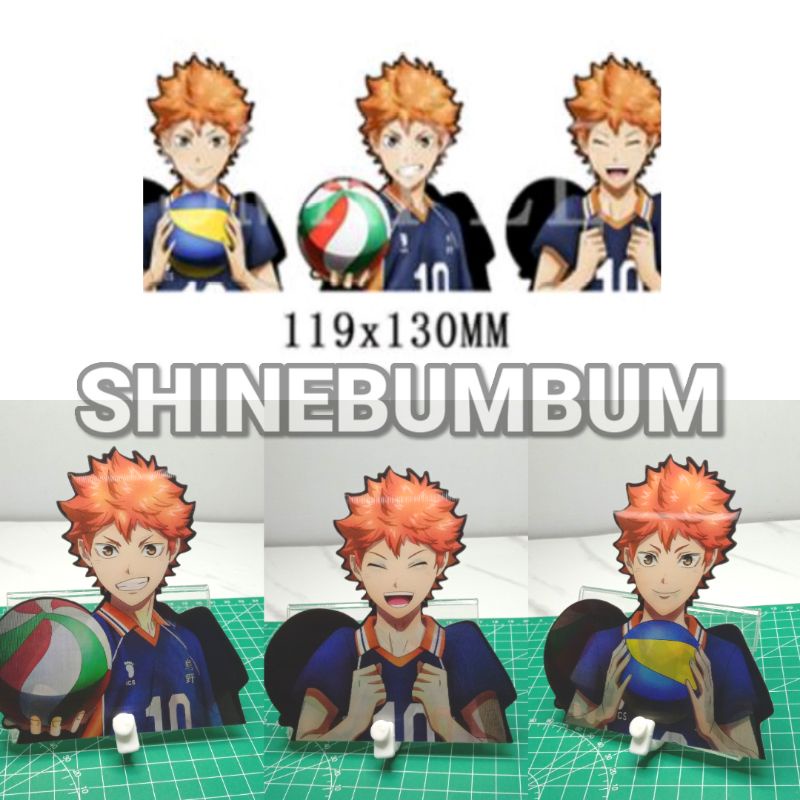 3D Lenticular sticker Anime Haikyuu (Hinata) Tahan Air