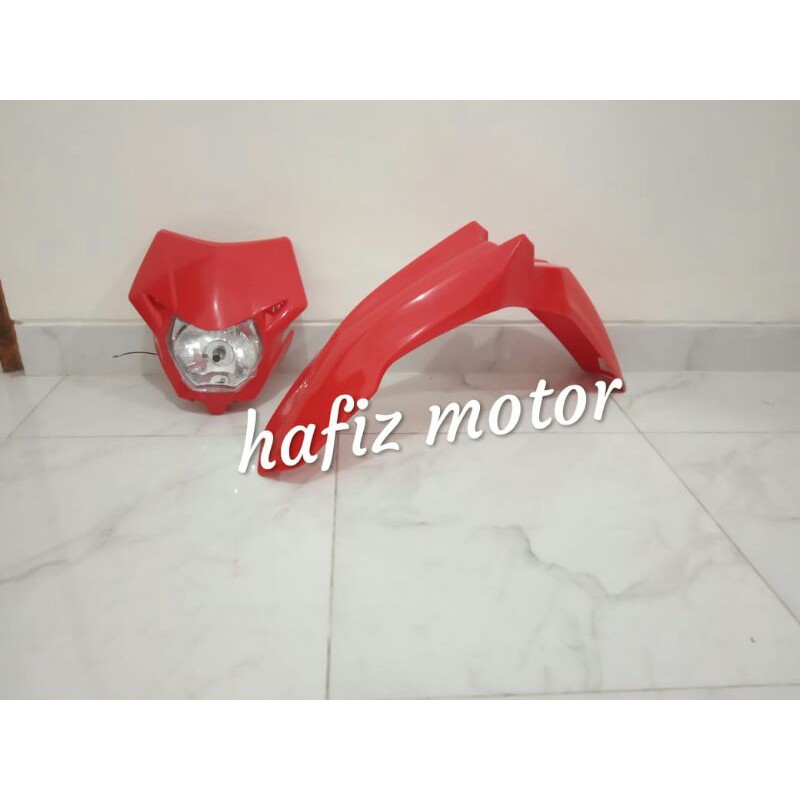 Slebor depan crf 250 2018 reflektor headlamp lamp depan crf 150 L crf 250 spakbor dpan crf 250 2018