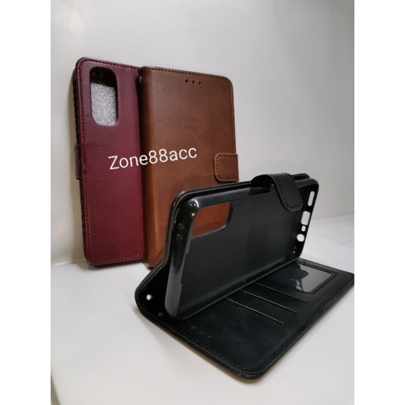 Realme X50 Casing Cover Case Sarung Dompet Kulit Wallet