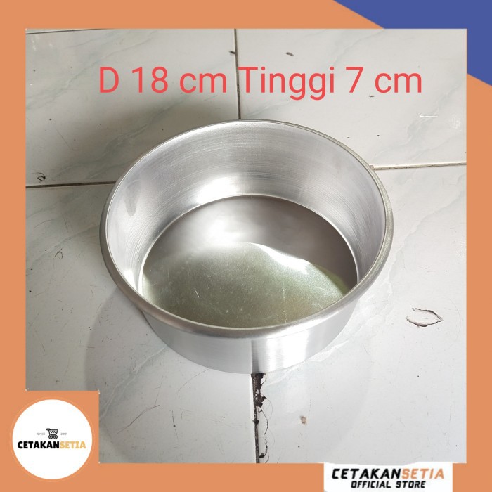 Loyang Bulat Press 18 cm Tinggi 7 cm | Loyang Bolu Chess Cake