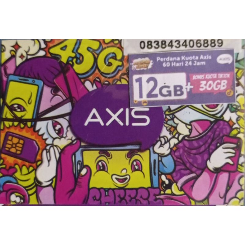 Kartu Perdana AXIS kuota 12 GB