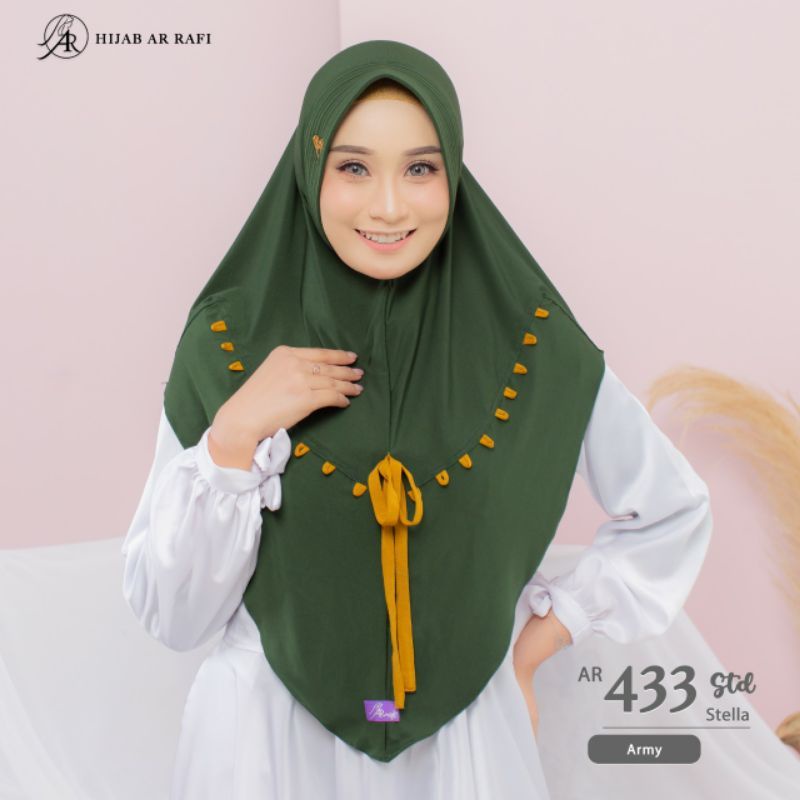 HIJAB ARRAFI AR 433 //HIJAB KOMBINASI LIST CANTIK //HIJAB COUPLE IBU DAN ANAK