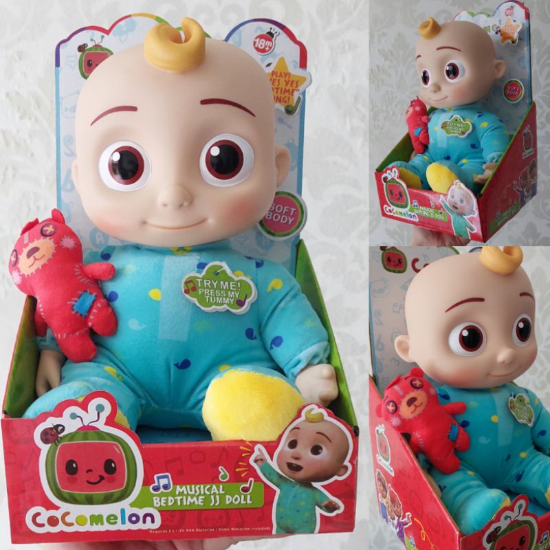Boneka Musical Bedtime Jojo Doll jj musik lagu Coco box besar vinyl