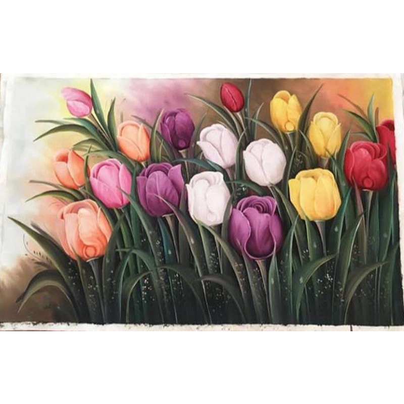 Lukisan Bunga Tulip