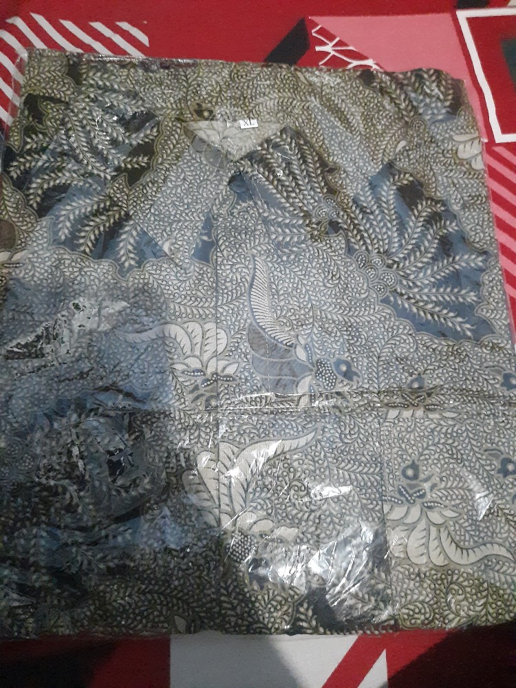 022 Zahira Batik Hrb026 Kenongo Hem Kemeja Batik Pria Lengan Pendek  Katun Primis Halus M L Xl