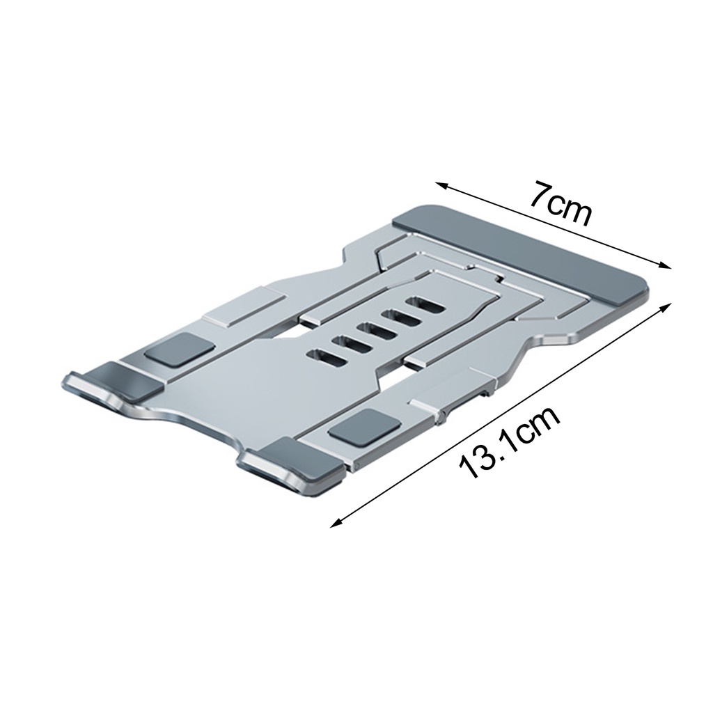 Hua T612 Stand Holder / Dudukan Ponsel / Tablet Model Lipat Bahan Aluminum Alloy Portabel Serbaguna Anti slip Untuk Meja