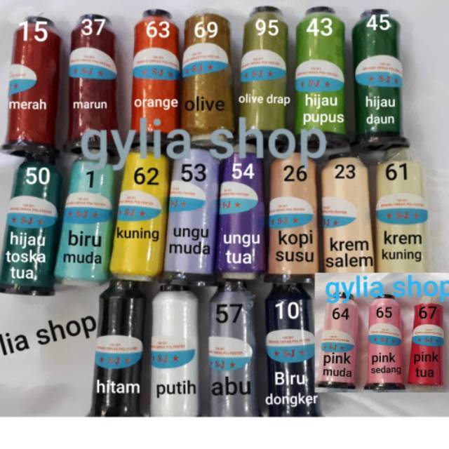 Benang / Benang Obras / Neci / Benang Obras Polyester Merk SJ