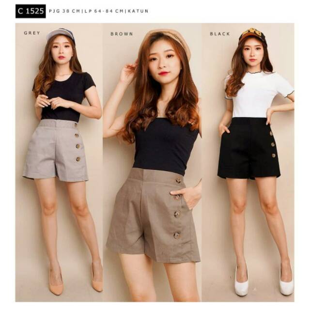 Celana Pendek Wanita  Cottonbells C 1525